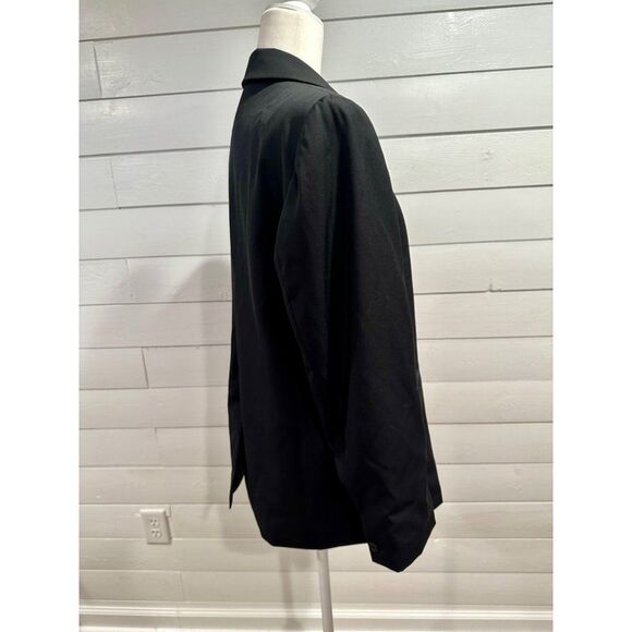 Everlane 100% Wool Classic Black Blazer Size 14 - Picture 4 of 9